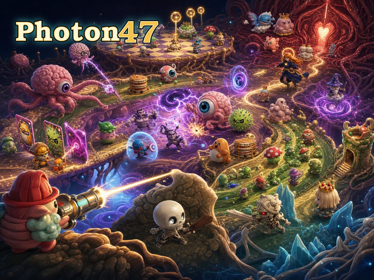 One Photon47 roster crossing six connected game modes